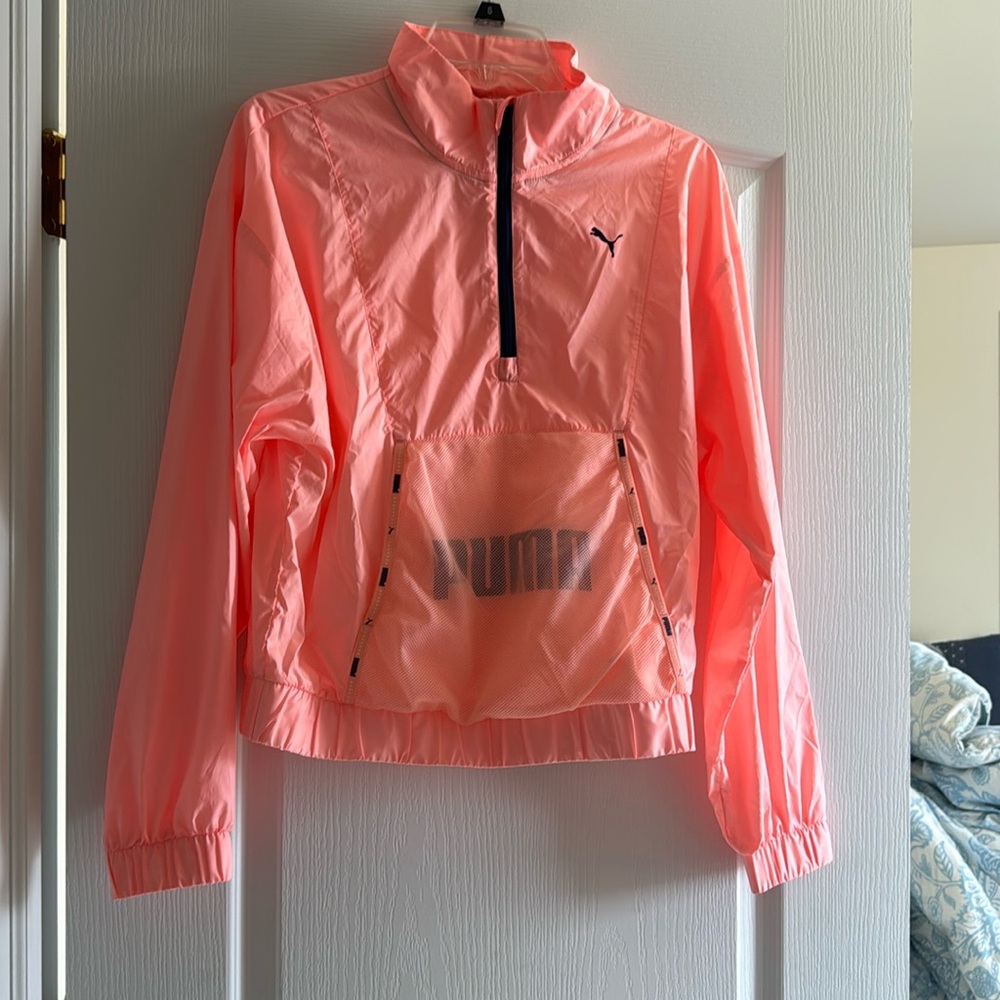 Pink/coral windbreaker
